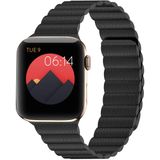 Ini Compatível Com Apple Watch Band 45mm 44mm 42mm 41mm 40mm 38mm - Cinta De Couro Ajustável Aprimorada Com Sistema De Fechamento Magnético Para I