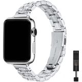 Stiroll Banda De Substituição Fina Compatível Com Apple Watch 38mm 40mm 42mm 44mm, Pulseira Metálica De Aço Inoxidável Mulheres Homens Para Iwa