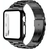 Baozai Compatível Com Apple Watch Band 44mm Com Caixa, Banda De Aço Inoxidável E Tampa Completa Com Protetor De Tela De Vidro Iwatch Para Séries