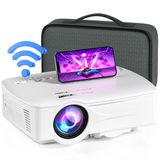 Projetor Wifi Portátil Aoreun 1080p 7500l 120" Hdmi Branco