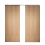 Porta Dupla De Correr P/ Verniz Frisada F09 - 210x160