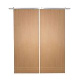 Porta Dupla De Correr P/ Verniz Frisada F06 - 210x180