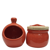 Saleiro + Porta Alho Em Cerâmica:dê Um Toque De Charme À Sua Cozinha!