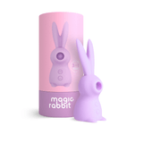 Magic Rabbit 3 Em 1 Sugador De Clitóris Estimulador De Lingua E Vibração 7 Intensidades Recarregável A Sós Lilás
