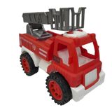 Caminhão De Bombeiro Com Fricção N244126-3 Regate - Quanhe