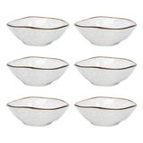Conjunto 6 Tigelas Bowl Ryo Maresia 500ml Porcelana Oxford