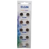 Bateria Lr44 Ag13 Lr1154 Elgin Pilha Alcalina Original 1 Unidade