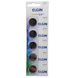Bateria Botao De Litio Cr2016 Blister Com 5 Unidades Elgin