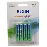 Pilha Alcalina Aaa Elgin Energy Lr03 1,5v Palito 1 Unidade