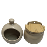 Saleiro + Porta Alho Em Cerâmica:dê Um Toque De Charme À Sua Cozinha!