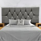 Cabeceira Cama Box Estofada Queen Size 160 Cm Suede Melissa