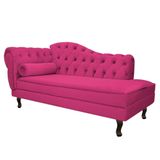 Divã Recamier Diana Lado Direito 120 Cm Suede Pink