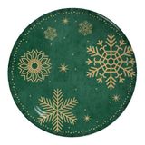 Conjunto Com 6 Pratos Raso Coup Christmas Flake 29cm