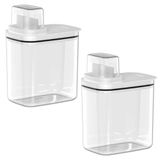 2x Dispenser Sabão Liquido Amaciante Lavanderia 1,5l - Ou