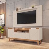 Rack Com Painel Para Tv Até 60 Polegadas Retrô Adria Esmeralda Casa D