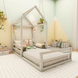 Cama Meia Casinha Infantil Ludika Mobília Prata Fina
