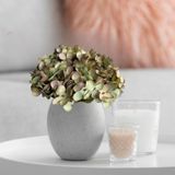 8 Mini Buquês De Hortênsia Artificial - Flores Artificiais Para Ambientes Modernos E Clássicos 26x22