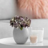 8 Mini Buquês De Hortênsia Artificial - Flores Artificiais Para Ambientes Modernos E Clássicos 26x22