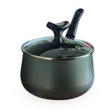 Panela Linha Diamante 16cm Grafite Antiaderente 2l Tampa