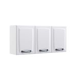 Armário Aéreo De Cozinha New Premium Com 3 Portas Itatiaia Branco Neve