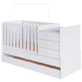 Berço Mini Cama Multifuncional Cama Auxiliar Bb690 Branco