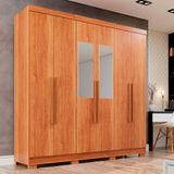 Guarda-roupa Casal 6 Portas Espelho 2 Gavetas Recife Sallêto Cinamomo
