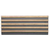 Painel Ripado De Poliestireno 12,2 Cm X 2,85 Unidades - Black Sucupira