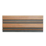 Painel Ripado De Poliestireno 12,2 Cm X 2,85 Unidades - Black Mogno