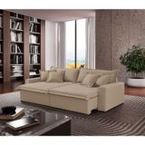 Sofá Montreal Linho 02 Módulos De 80cm B25cm Meu Sofá Online A226 Linho Bege