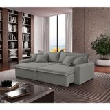 Sofá Montreal Linho 02 Módulos De 90cm B25cm Meu Sofá Online A230 Linho Cinza