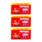 Kit 3 Fralda Huggies Supreme Care Roupinha Max M 100 Unidades Cada