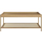 Mesa De Centro Para Sala De Estar Industrial Indy A03 Hanover Dourado