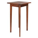 Mesa Bistrô Quadrada Rústica 60cm Em Madeira Maciça - Natural
