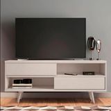 Bancada 135cm Para Tv Até 50 Polegadas Nt1180 Notável Off White