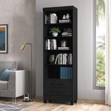 Livreiro Multiuso 2 Gavetas 3420 Qmovi Preto