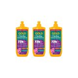 Creme Para Pentear Niely Gold 500ml Cachos-kit C/3un
