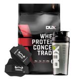 Whey Concentrado Cookies 1,8kg Luva Taurene Coqueteleira Dux