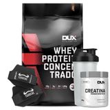 Whey Concentrado Cookies 1,8kg Creatina Luva + - Dux