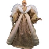 Anjo Topo Arvore Natal Gold Enfeite Casa Grande 60cm