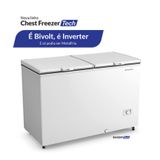 Freezer Horizontal Dupla Acao 417l Metalfrio Bivolt Inverter Da420iftech