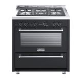 Fogão 5 Bocas Venax Temis A Gás Mesa De Inox 127v Preto