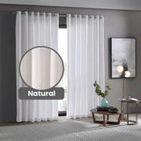 Cortina Rustica Lugo 3,0 X 1,7 - Bella Janela Natural
