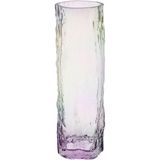 Vaso Decorativo Enfeite Casa Tronco Home&amp;co Vidro 30x10x10cm Transparente