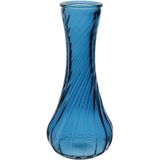 Vaso Decorativo Enfeite Casa Garrafa Home&amp;co Vidro 15x7x7cm Azul