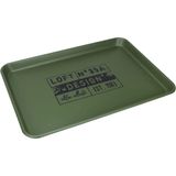 Bandeja Decorativa Para Servir Home&amp;co Metal 3x51x36cm Verde