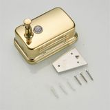 Dispensador De Sabonete Dourado Montado Na Parede, Frasco De Xampu De Aço Inoxidável 304