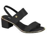 Sandalia Beira Rio Salto Medio Bloco Ref 8379.221.9569 Preto 037