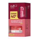 Kit Vult Facial Creme Hidratante Antissinais 100g E Ganhe 40% De Desconto Protetor Labial Fps 15 Sabor Melancia 3,5g