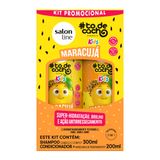 Kit Salon Line To De Cacho Kids Maracujá Shampoo 300ml E Condicionador 200ml