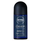 Desodorante Antitranspirante Nivea Men Roll-on Deep Carvão Ativado 50ml